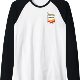 Maruchan Instant Noodles Faux Pocket Logo Raglan Baseball Tee