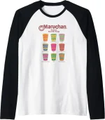 Maruchan Instant Lunch Noodle Cup Flavors Colour Pop Raglan Baseball Tee