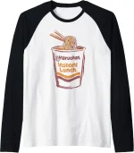 Maruchan Instant Lunch Ramen Cup Art Logo Raglan Baseball Tee