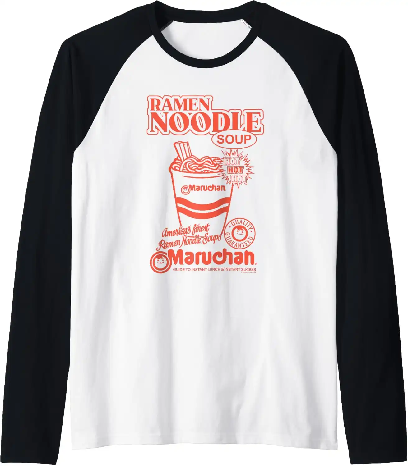 Maruchan America's Finest Ramen Noodle Soups Promotional Raglan Baseball Tee