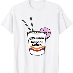 Maruchan Instant Lunch Ramen Cup Drawing Shrimp Logo T-Shirt