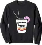 Maruchan Instant Lunch Ramen Cup Drawing Shrimp Logo Sweatshirt