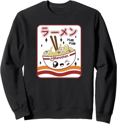 Maruchan Instant Lunch Kawaii Katakana Ramen Bowl Portrait Sweatshirt