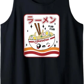 Maruchan Instant Lunch Kawaii Katakana Ramen Bowl Portrait Sleeveless Tank Top