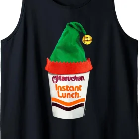 Maruchan Ramen Cup Christmas Elf Hat Tank Top