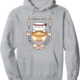 Maruchan Instant Lunch Kawaii Cat Ramen Noodle Bowl Pullover Hoodie