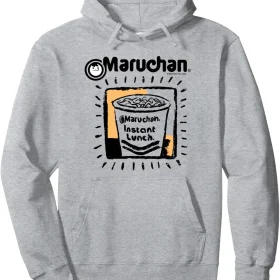 Maruchan Instant Lunch Ramen Cup Crayon Drawing Logo Pullover Hoodie