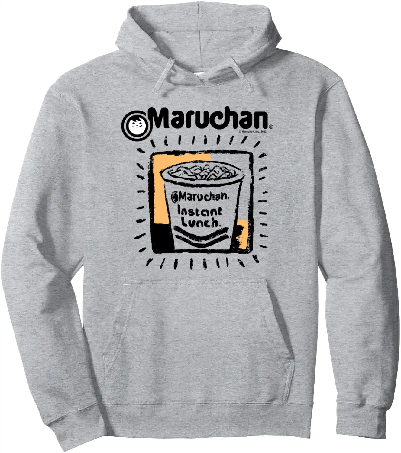 Maruchan Instant Lunch Ramen Cup Crayon Drawing Logo Pullover Hoodie