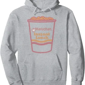 Maruchan Instant Lunch Ramen Cup Distressed Logo Pullover Hoodie