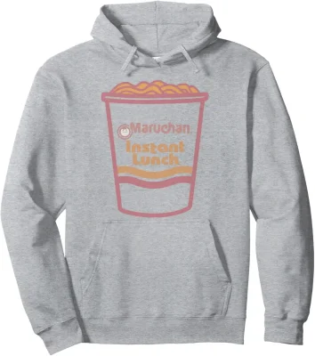 Maruchan Instant Lunch Ramen Cup Distressed Logo Pullover Hoodie