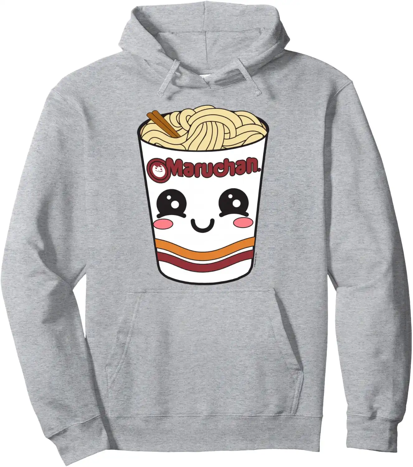 Maruchan Cute Ramen Noodle Cup Face Pullover Hoodie