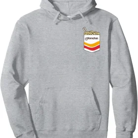 Maruchan Instant Noodles Faux Pocket Logo Pullover Hoodie