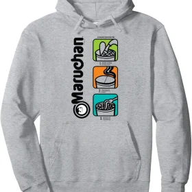 Maruchan Instant Lunch Cooking Directions Icons Pullover Hoodie