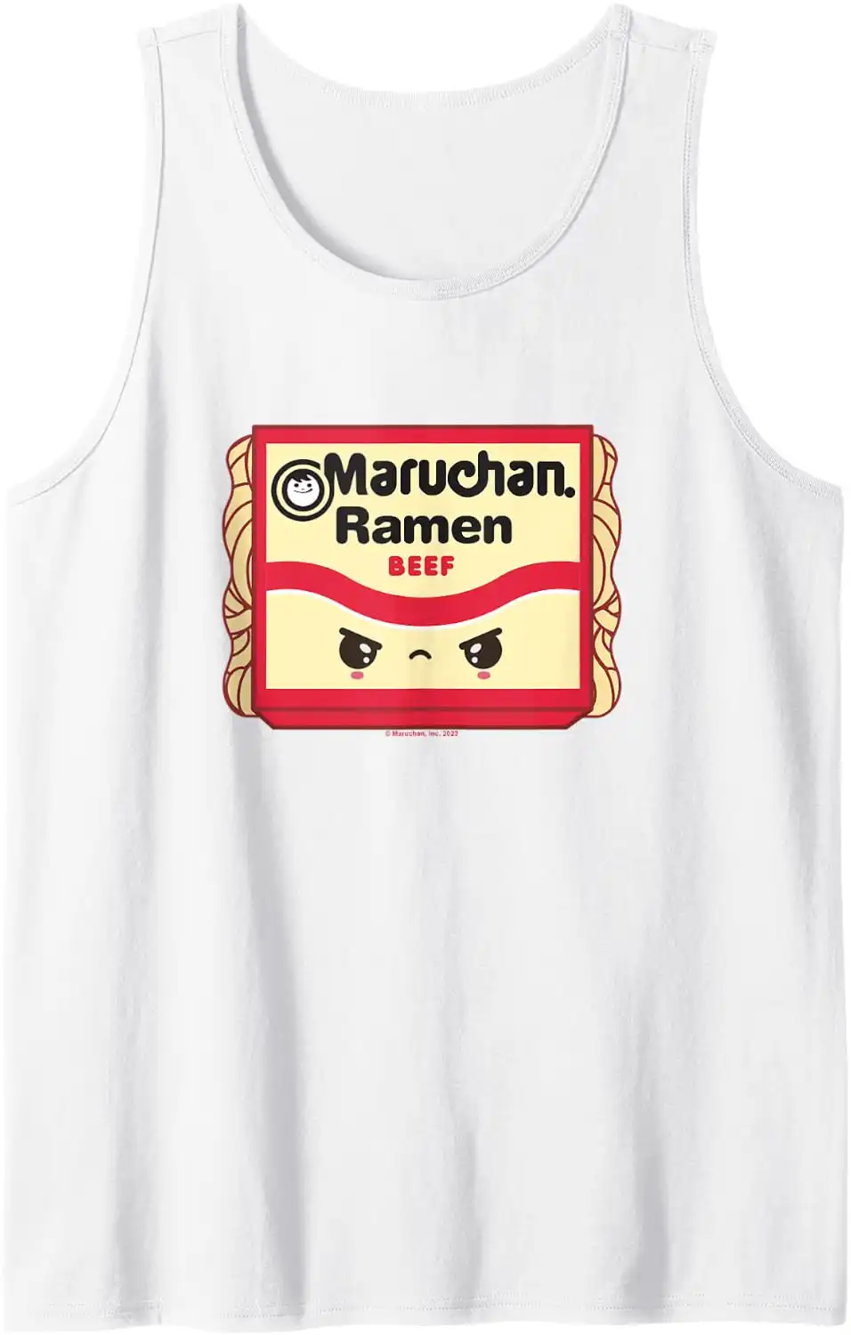 Maruchan Ramen Beef Flavor Angry Kawaii Package Tank Top