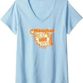 Maruchan Instant Lunch Hot Hot Hot Thermometer Logo V-Neck T-Shirt