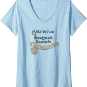 Maruchan Instant Lunch Hot & Spicy Chicken Flavor Logo V-Neck T-Shirt