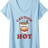 Maruchan Caution Hot Steaming Noodle Cup V-Neck T-Shirt