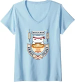 Maruchan Instant Lunch Kawaii Cat Ramen Noodle Bowl V-Neck T-Shirt