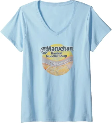 Maruchan Ramen Noodle Soup Chicken Flavor Vintage Logo V-Neck T-Shirt