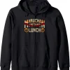 Maruchan Instant Lunch Varsity Style Font Logo Zip Hoodie