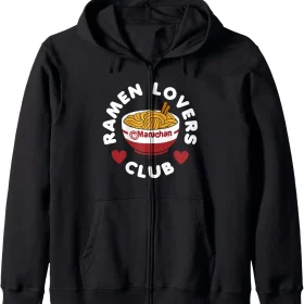 Maruchan Instant Lunch Ramen Lovers Club Cute Logo Zip Hoodie