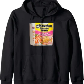 Maruchan Instant Lunch Shrimp Flavor Package Noodle Cup Zip Hoodie