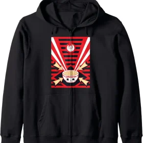 Maruchan Instant Lunch Super Cute Ramen Bowl Poster Zip Hoodie