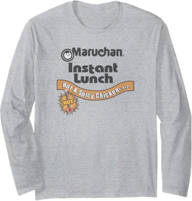 Maruchan Instant Lunch Hot & Spicy Chicken Flavor Logo Long Sleeve T-Shirt
