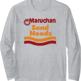 Maruchan Ramen Cup Send Noods Logo Long Sleeve T-Shirt
