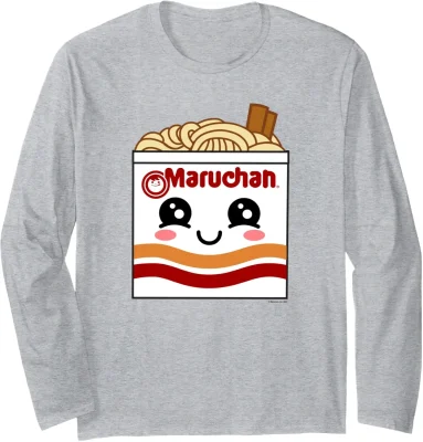 Maruchan Instant Lunch Kawaii Ramen Cup Logo Long Sleeve T-Shirt