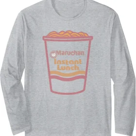 Maruchan Instant Lunch Ramen Cup Distressed Logo Long Sleeve T-Shirt