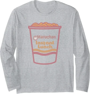Maruchan Instant Lunch Ramen Cup Distressed Logo Long Sleeve T-Shirt