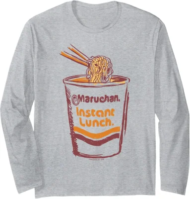 Maruchan Instant Lunch Ramen Cup Art Logo Long Sleeve T-Shirt