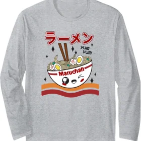 Maruchan Yum Yum Winking Noodle Bowl Poster Long Sleeve T-Shirt