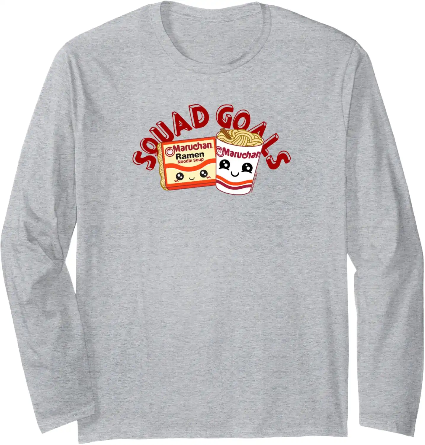 Maruchan Instant Lunch Squad Goals Noodle Friendship Kawaii Long Sleeve T-Shirt