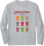 Maruchan Instant Lunch Noodle Cup Flavors Colour Pop Long Sleeve T-Shirt