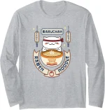 Maruchan Instant Lunch Kawaii Cat Ramen Noodle Bowl Long Sleeve T-Shirt