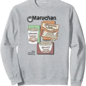 Maruchan Instant Lunch Different Presentations Panel Art Sweatshirt
