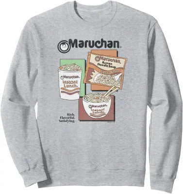 Maruchan Instant Lunch Different Presentations Panel Art Sweatshirt