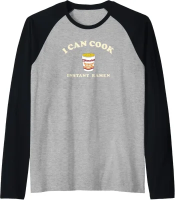 Maruchan Instant Lunch I Can Cook Instant Ramen Cup Logo Raglan Baseball Tee