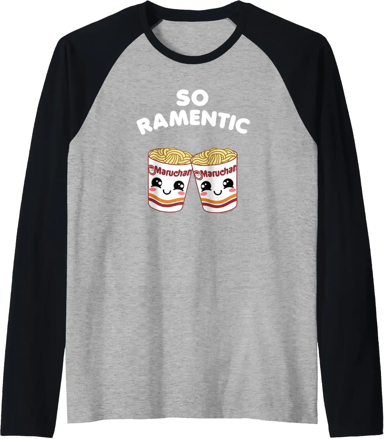 Maruchan Instant Lunch So Ramentic Lovely Ramen Cups Raglan Baseball Tee