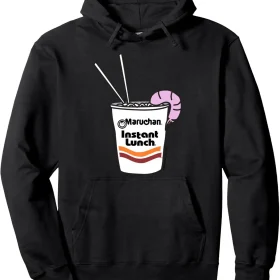 Maruchan Instant Lunch Ramen Cup Drawing Shrimp Logo Pullover Hoodie