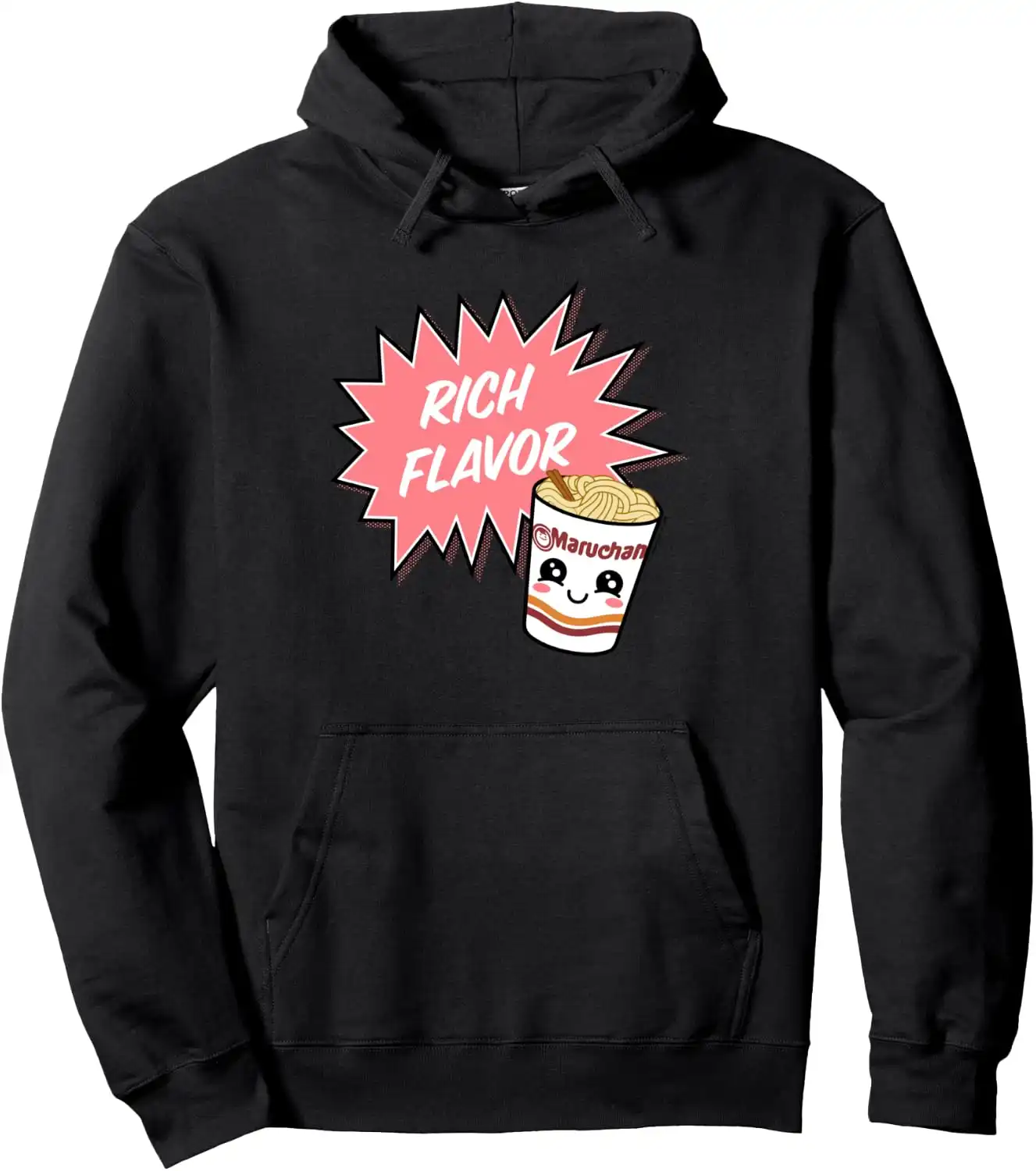 Maruchan Instant Lunch Rich Flavor Cute Noodle Cup Logo Pullover Hoodie