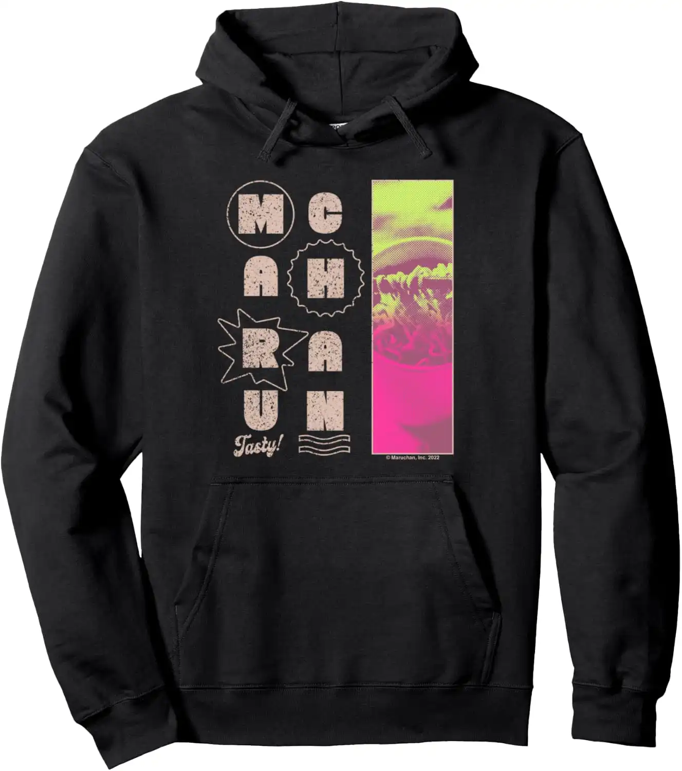 Maruchan Instant Lunch Tasty! Neon Picture Retro Poster Pullover Hoodie