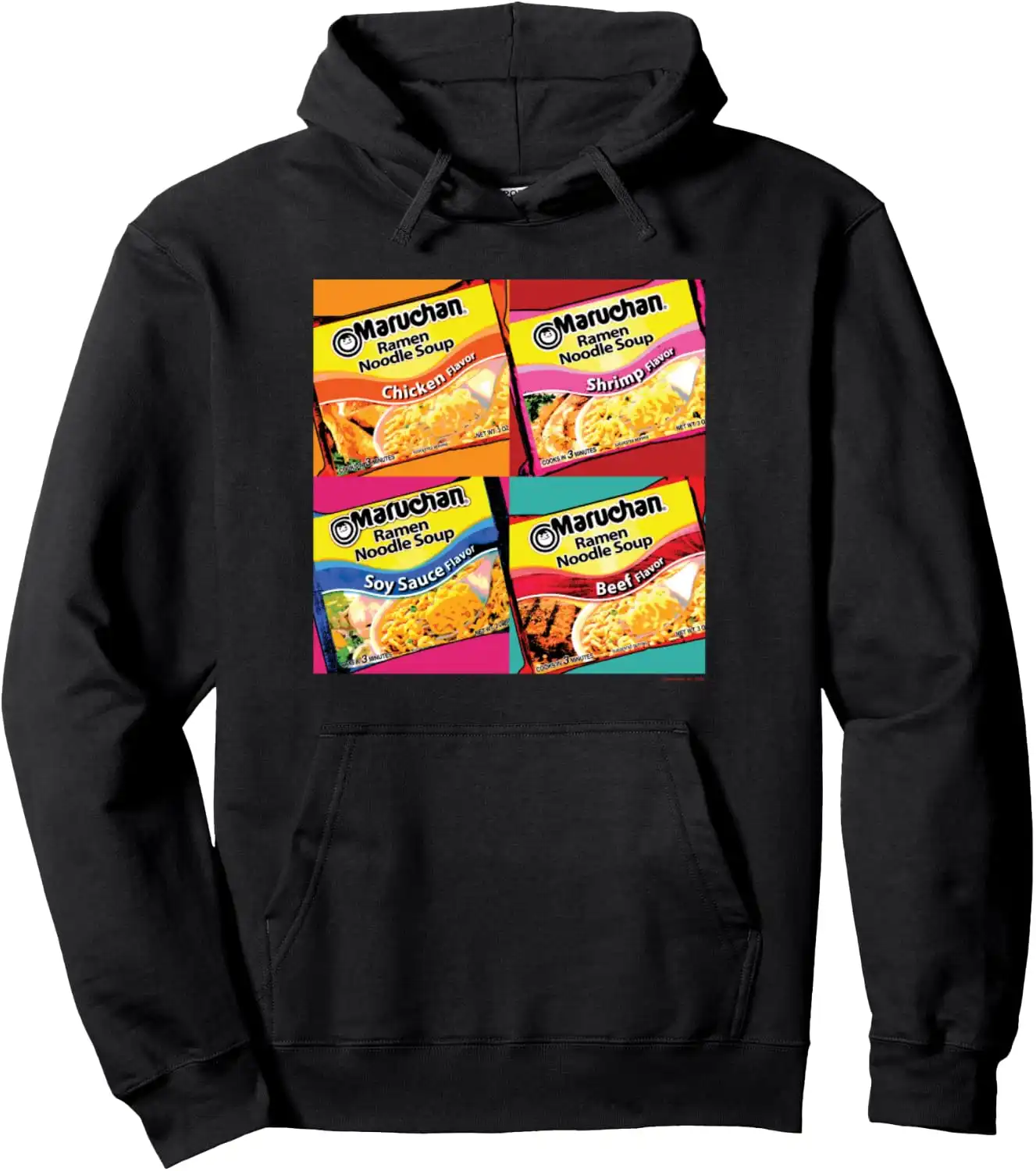 Maruchan Artsy Flavor Grid Poster Pullover Hoodie