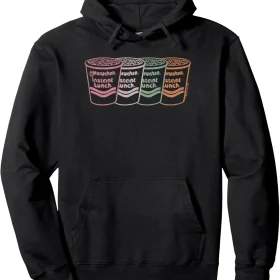 Maruchan Instant Lunch Multi Cups Colorful Line Art Pullover Hoodie