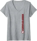 Maruchan Keep It Cozy Vertical Text Logo V-Neck T-Shirt