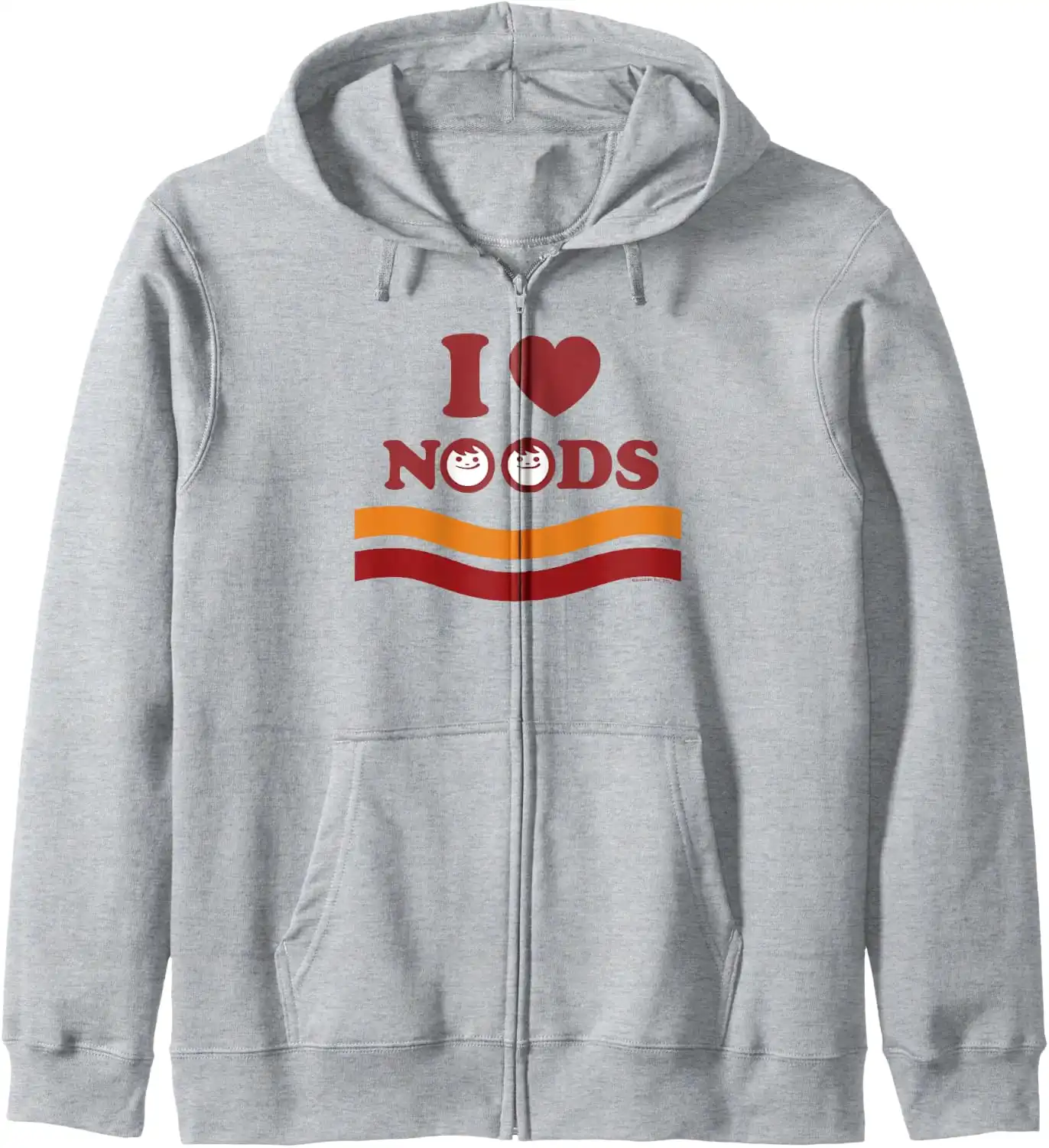 Maruchan I Heart Noods Humor Logo Zip Hoodie