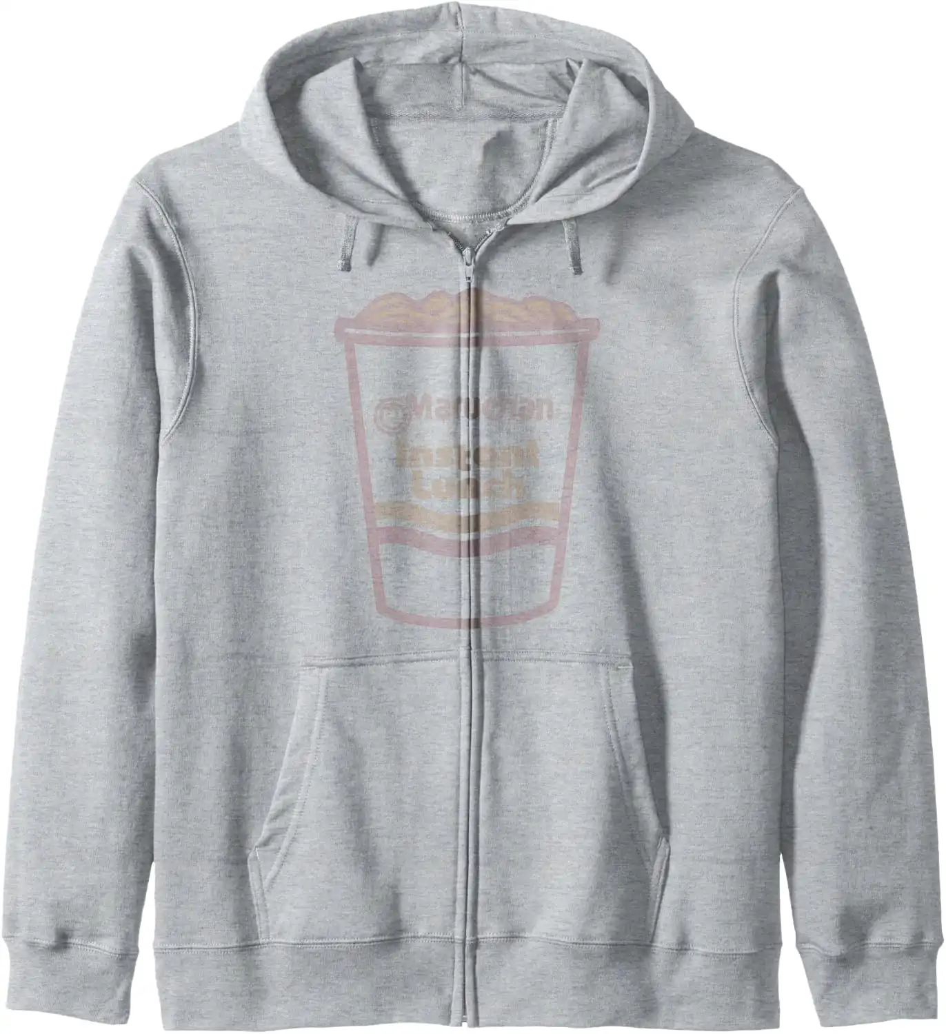 Maruchan Instant Lunch Ramen Cup Distressed Logo Zip Hoodie