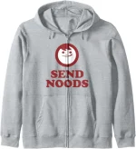 Maruchan Instant Lunch Send Noods Happy Face Logo Zip Hoodie